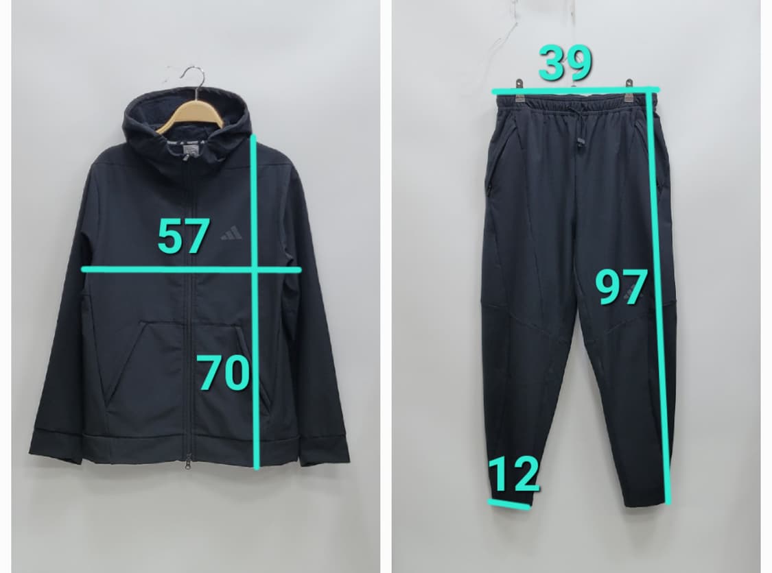 아디다스 24FW D4T 콜드레디 풀집 후디 팬츠 셋업 / 남 M 상품이미지10