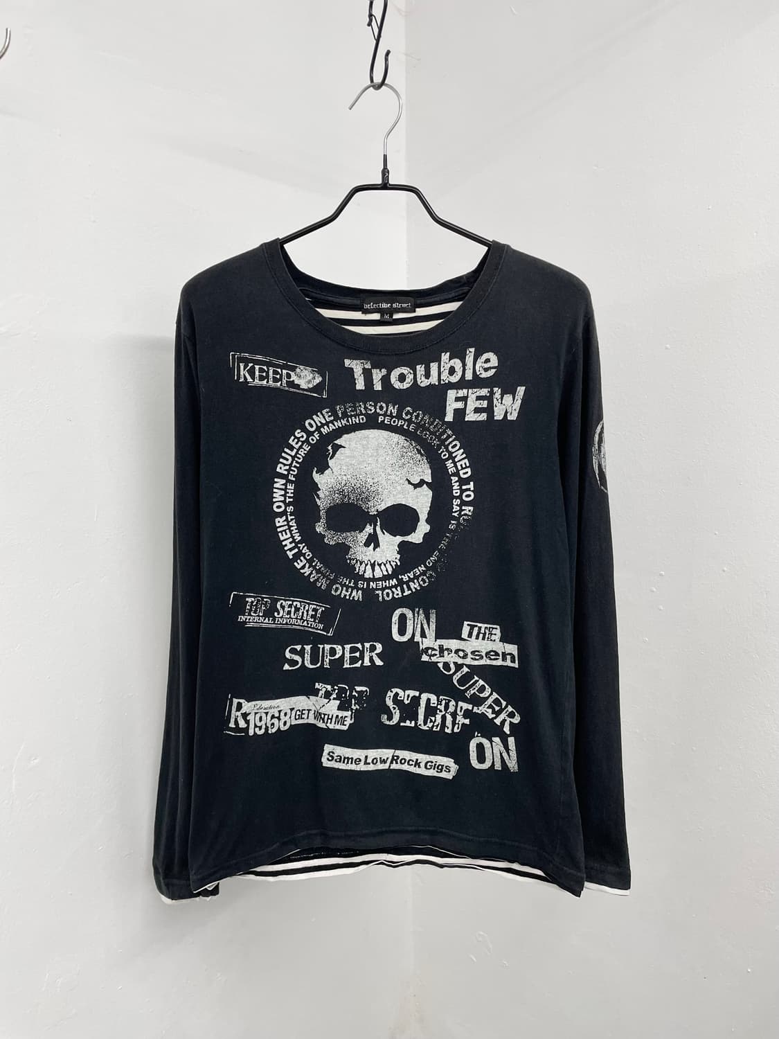 펑크 프린팅 레이어드 슬리브 상품이미지6