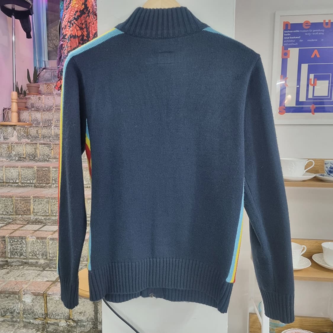 아디다스 니트 배색 집업 자켓 66 상품이미지2