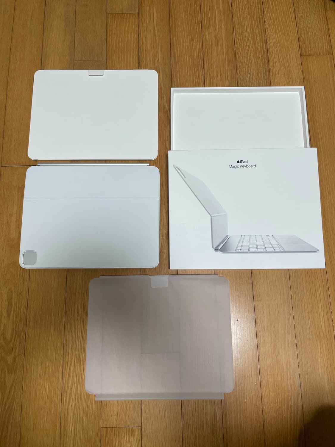 애플 아이패드 프로 13 M4 정품 매직키보드 화이트 상품이미지1