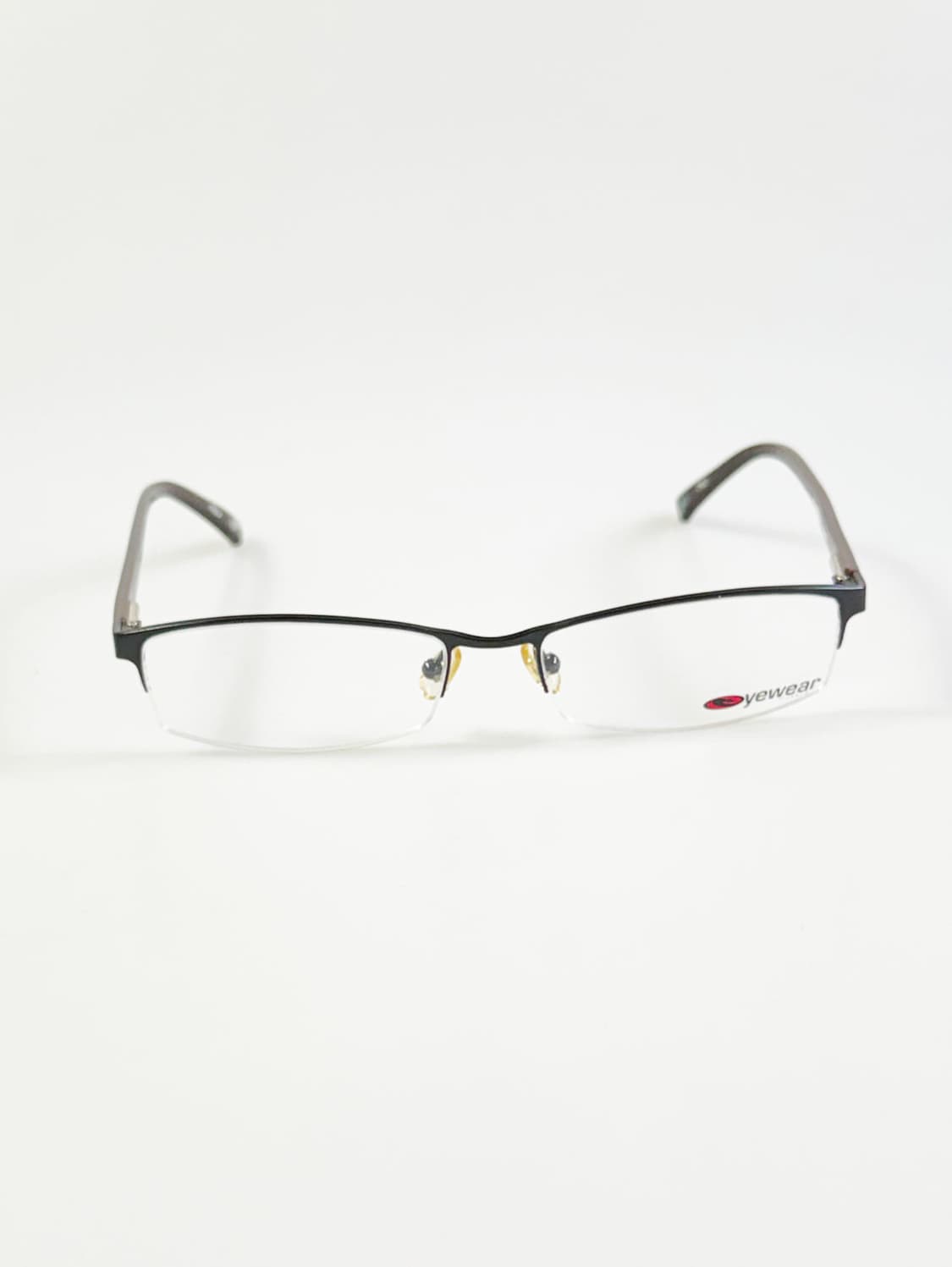 LIZZARD EYEWEAR 블랙 반무테 스퀘어 메탈 빈티지 안경 상품이미지2