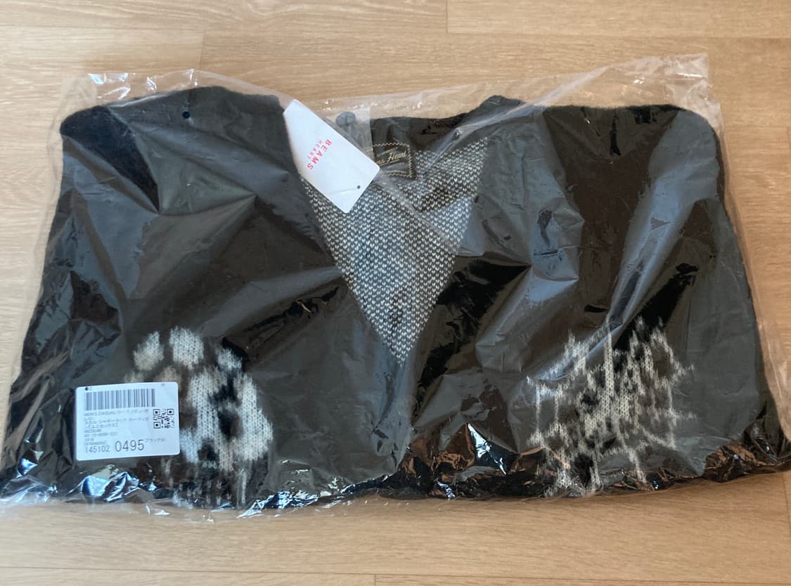 빔즈 해골 문양 샤기 가디건 M 상품이미지2