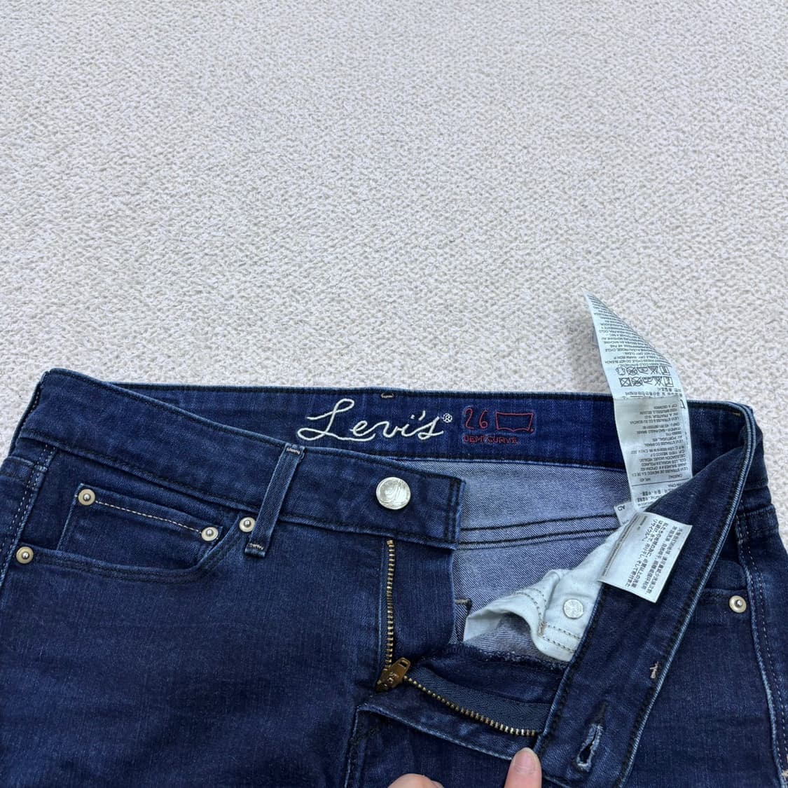 W26 L30 리바이스 스트레이트 데님 팬츠 0428E 상품이미지4