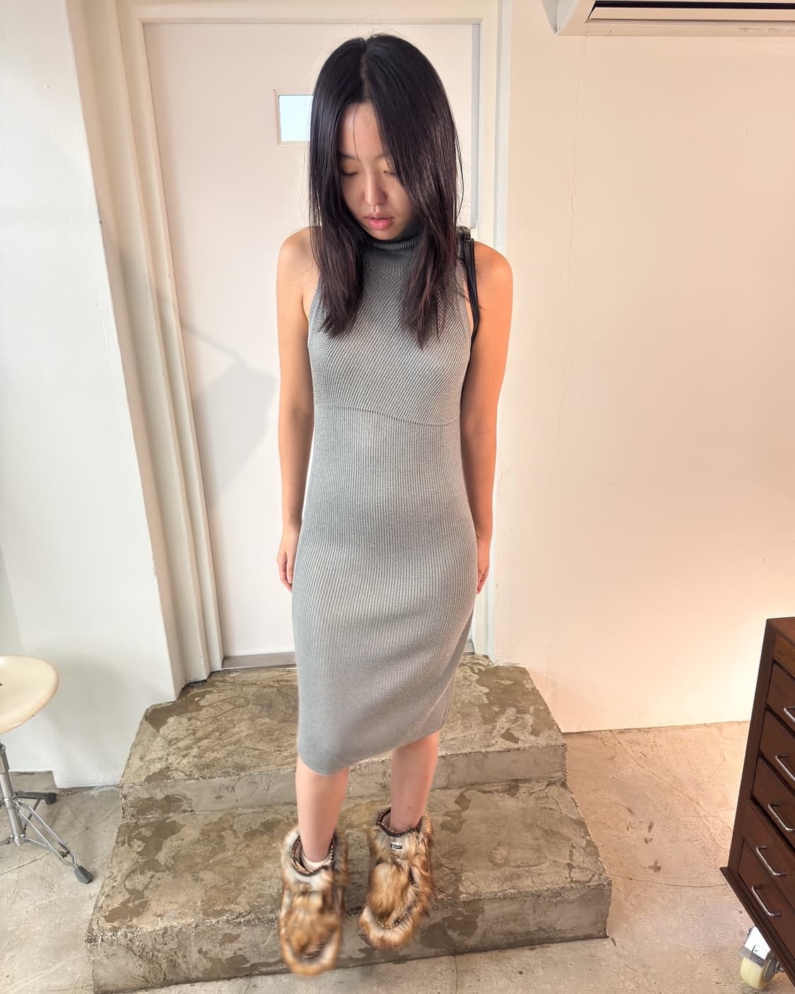 Versace  Knit Turtleneck Dress/ S 상품이미지2