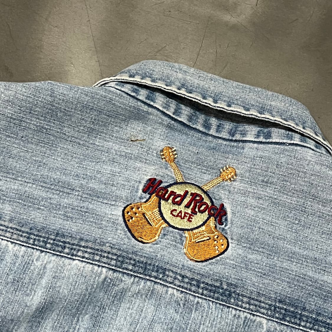  하드락카페 자수 데님 셔츠 y15809 상품이미지6
