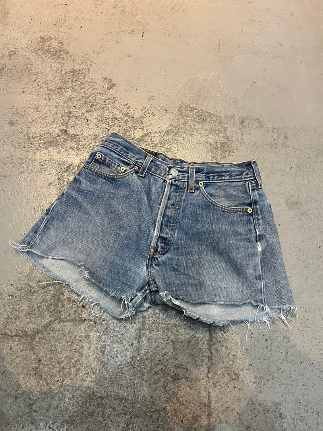 90년대 리바이스 영국제조 컷팅 데님 쇼츠 반바지  상품이미지2