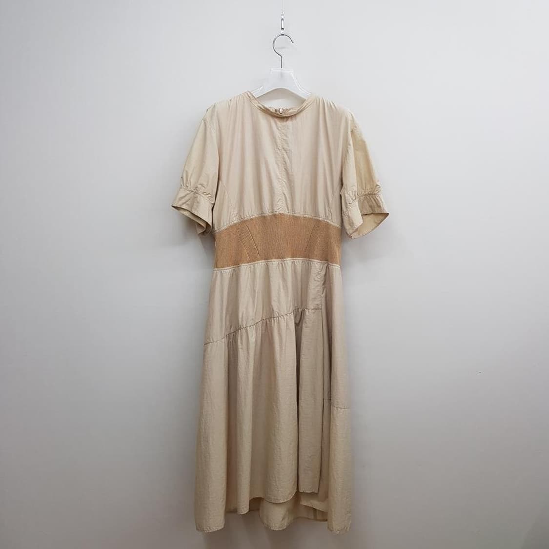 한섬 SJSJ 2022 허리 셔링 포인트 롱 원피스 88-98-165 상품이미지1