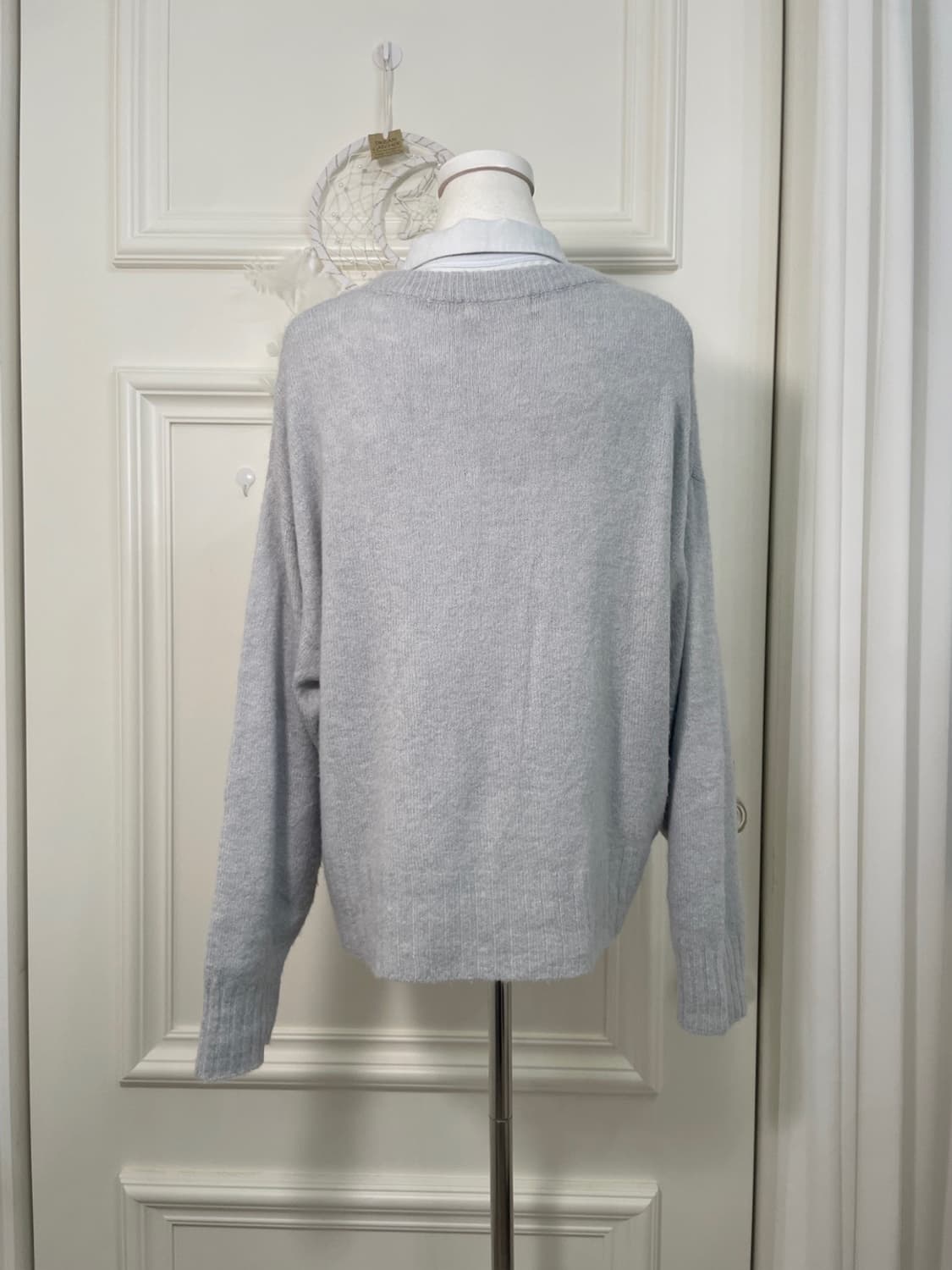 SM2 graish blue soft knit top&sky blue c 상품이미지3