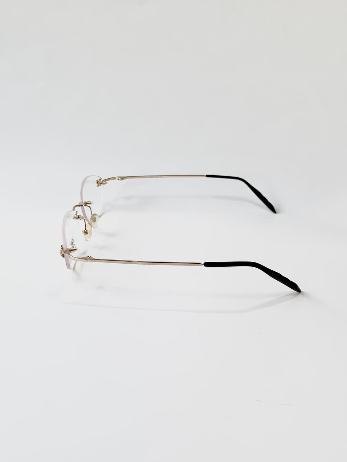 [픽키-670] 나비장식 골드 무테 라운드 안경 상품이미지5