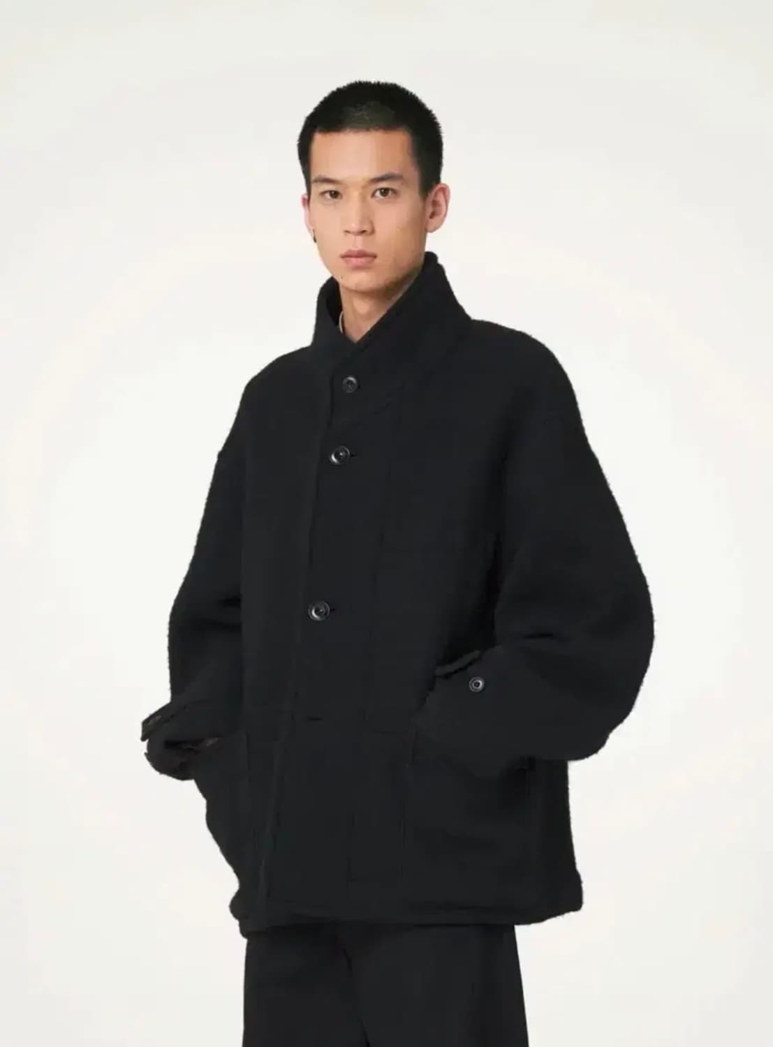 르메르 울 박시 더플 코트 블랙 / 48 상품이미지1