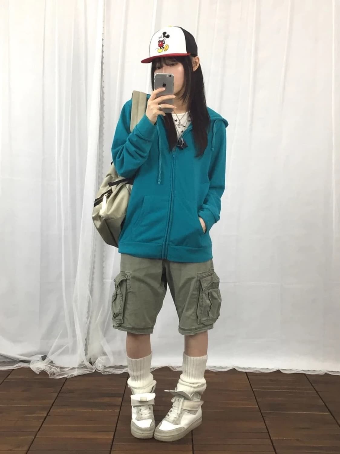 Browny Turquoise Zip Hoodie 상품이미지1