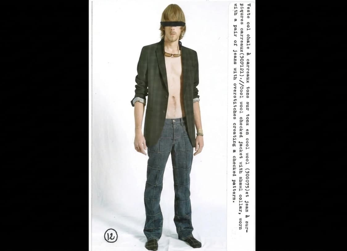 04SS Martin Margiela SquarePintuck Denim 상품이미지1