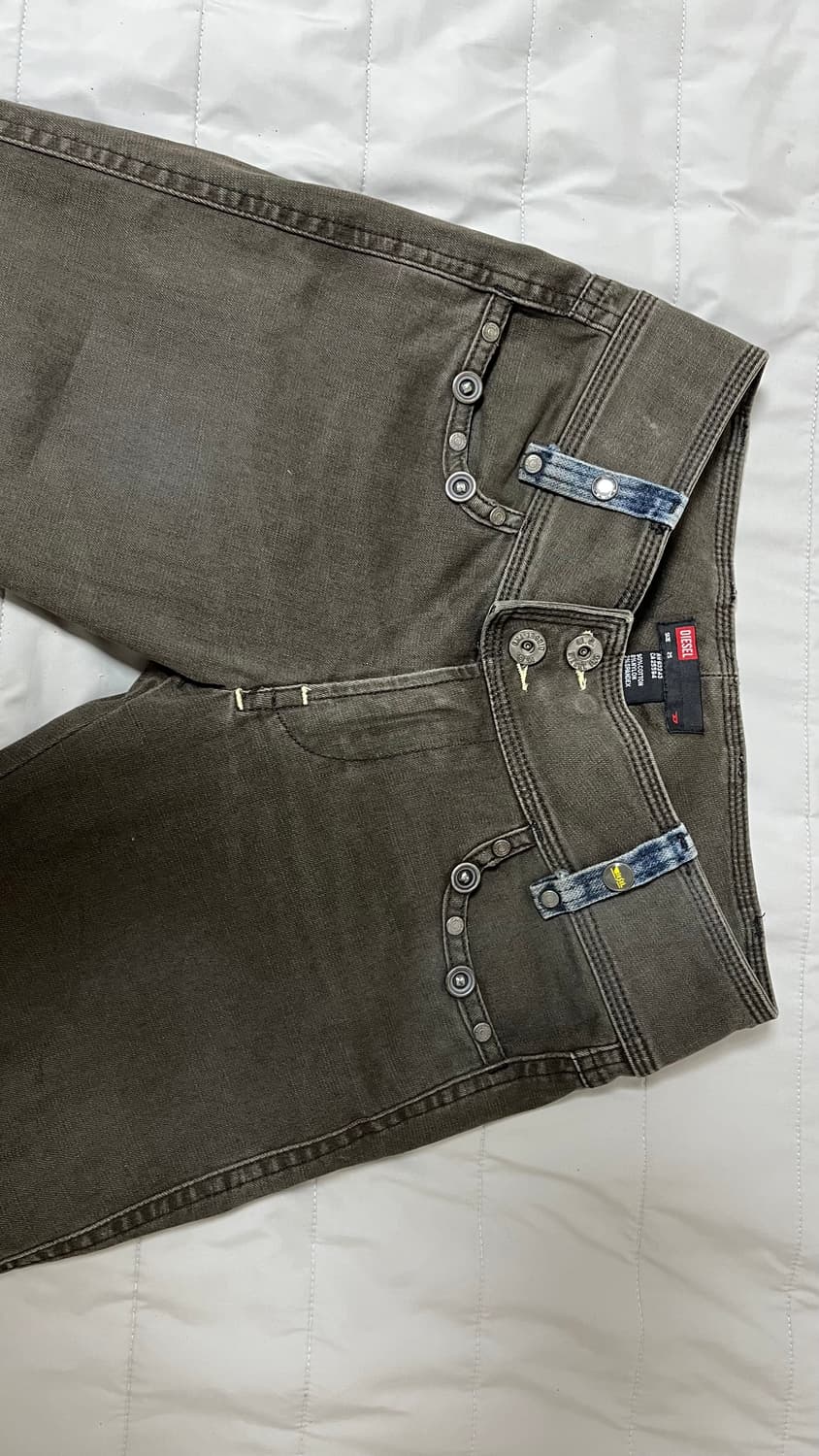 빈티지 디젤 로우라이즈 카프리팬츠 25 상품이미지3