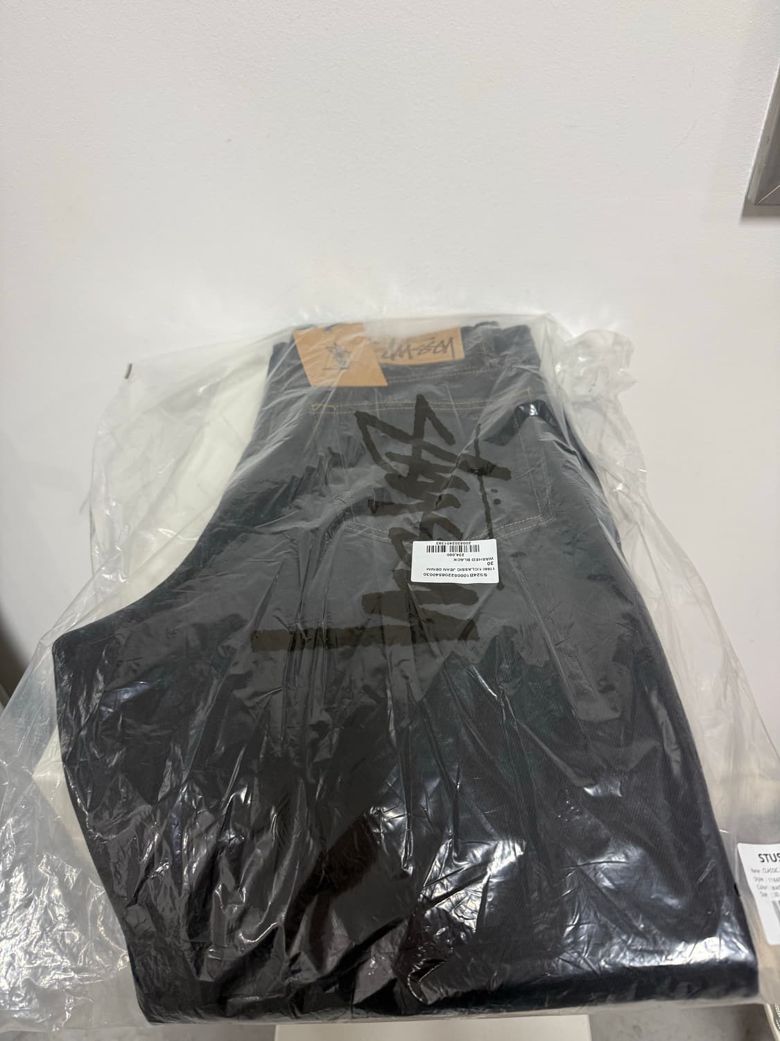 [30] 스투시 클래식진 데님 청바지 워시드 블랙진 상품이미지3