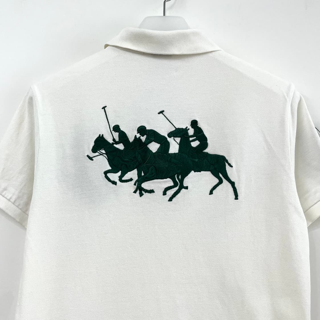 폴로 랄프로렌 카키 빅포니 화이트 카라 반팔 티셔츠 상품이미지5