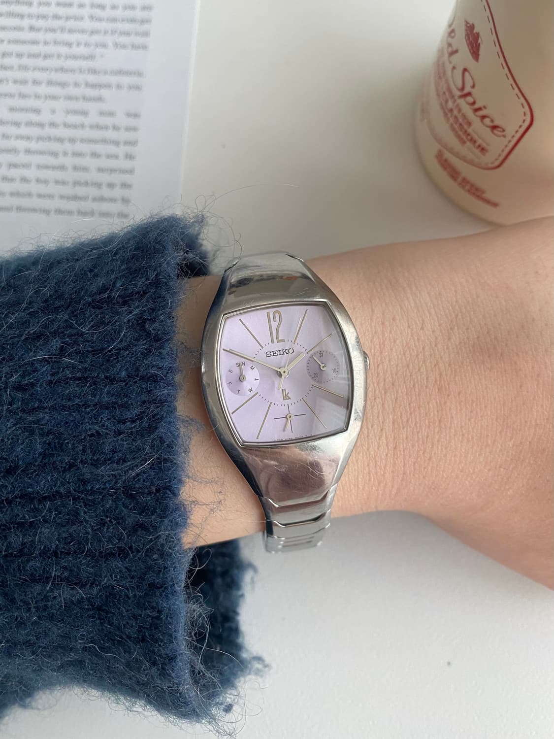 Seiko 세이코 lk 루키아 쉘 실버 라벤더퍼플 상품이미지6