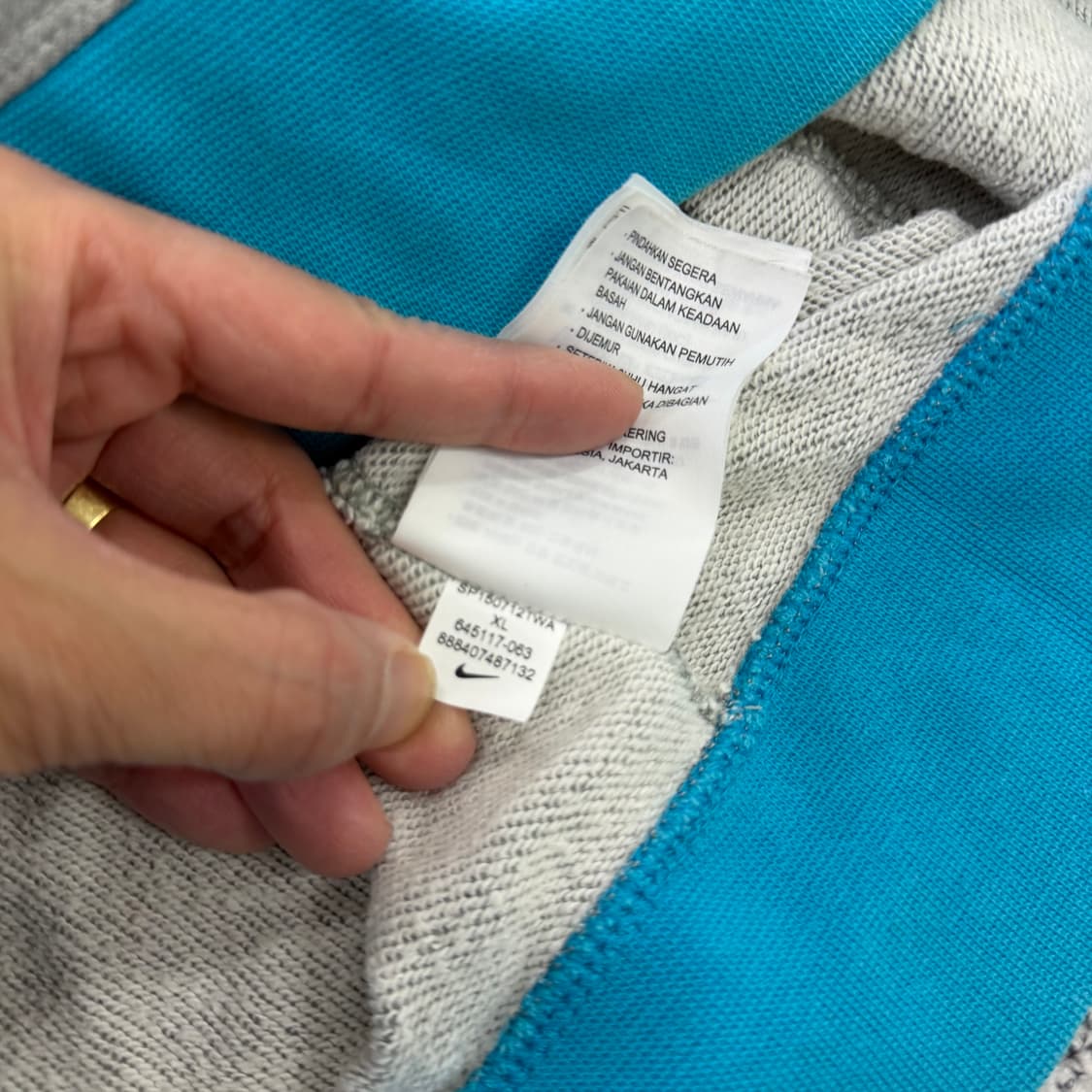 XL 나이키 여성 배색 후드집업 0128H1 상품이미지7