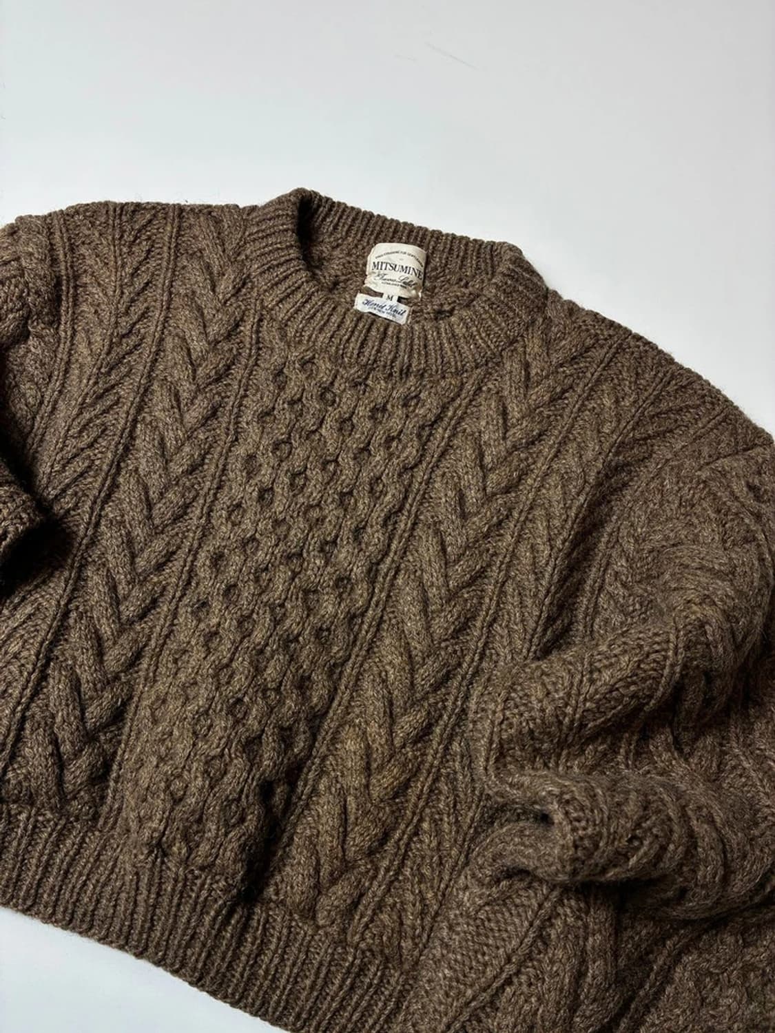 미츠미네 Mitsumine 00's 케이블 크롭 니트 PN8188 상품이미지2