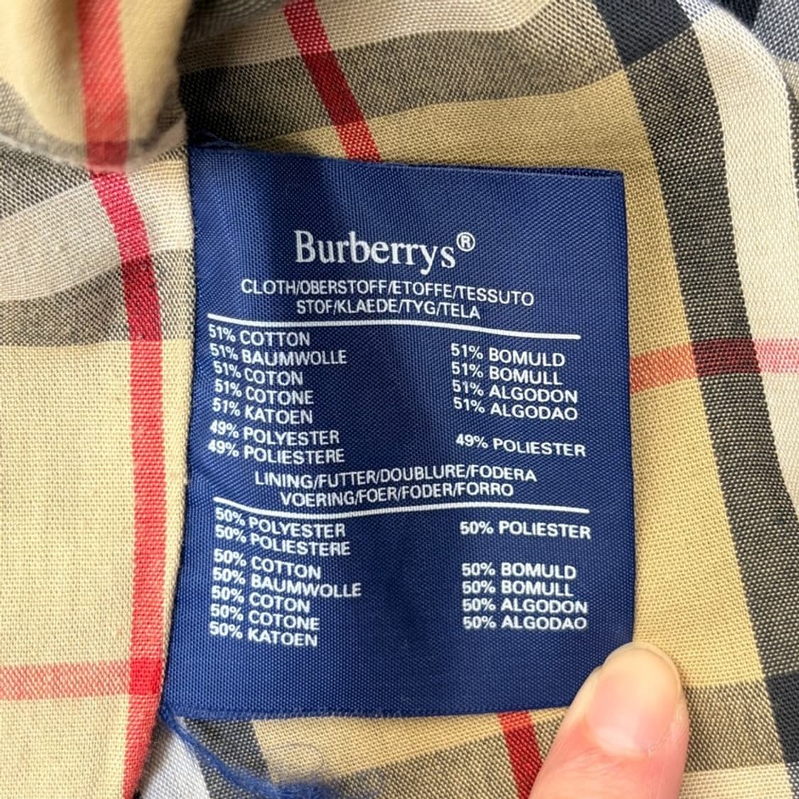 BURBERRYS 노바체크 블루종 상품이미지8