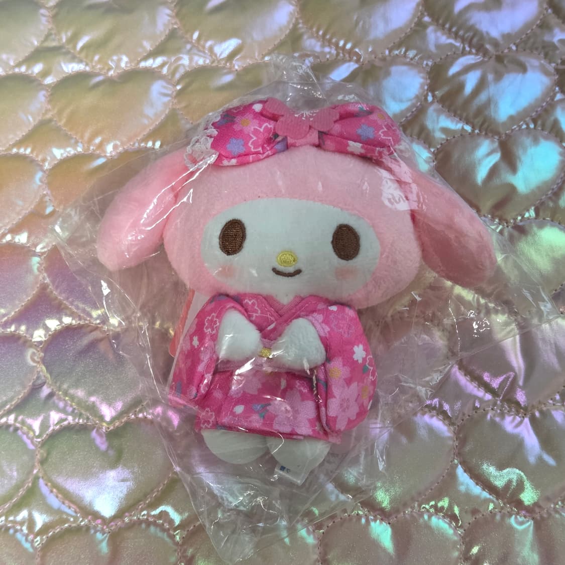 마이멜로디 기모노 핑크 인형 키링 상품이미지1