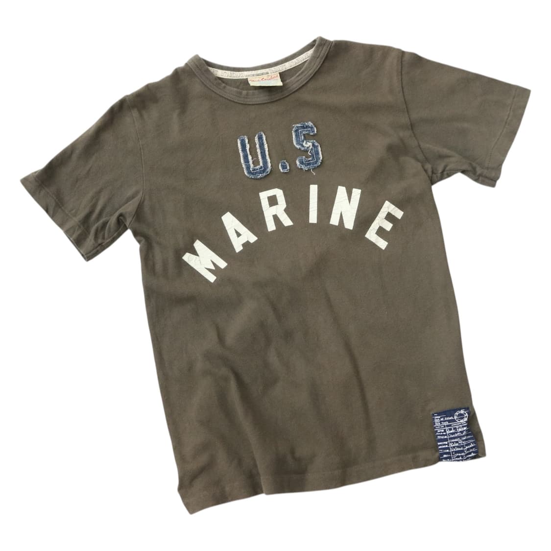 트래프트 스탠다드 빈티지 U.S MARINE 데님 패치 반팔 티셔츠 (M 상품이미지1