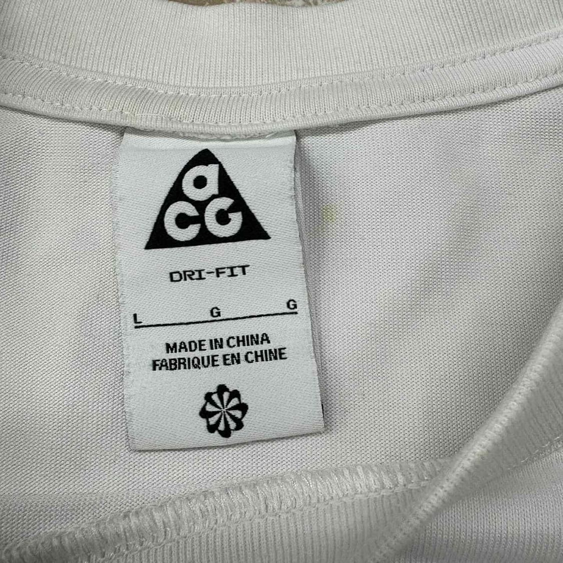 나이키 ACG 렁스 화이트 반팔 티셔츠(L) 상품이미지3