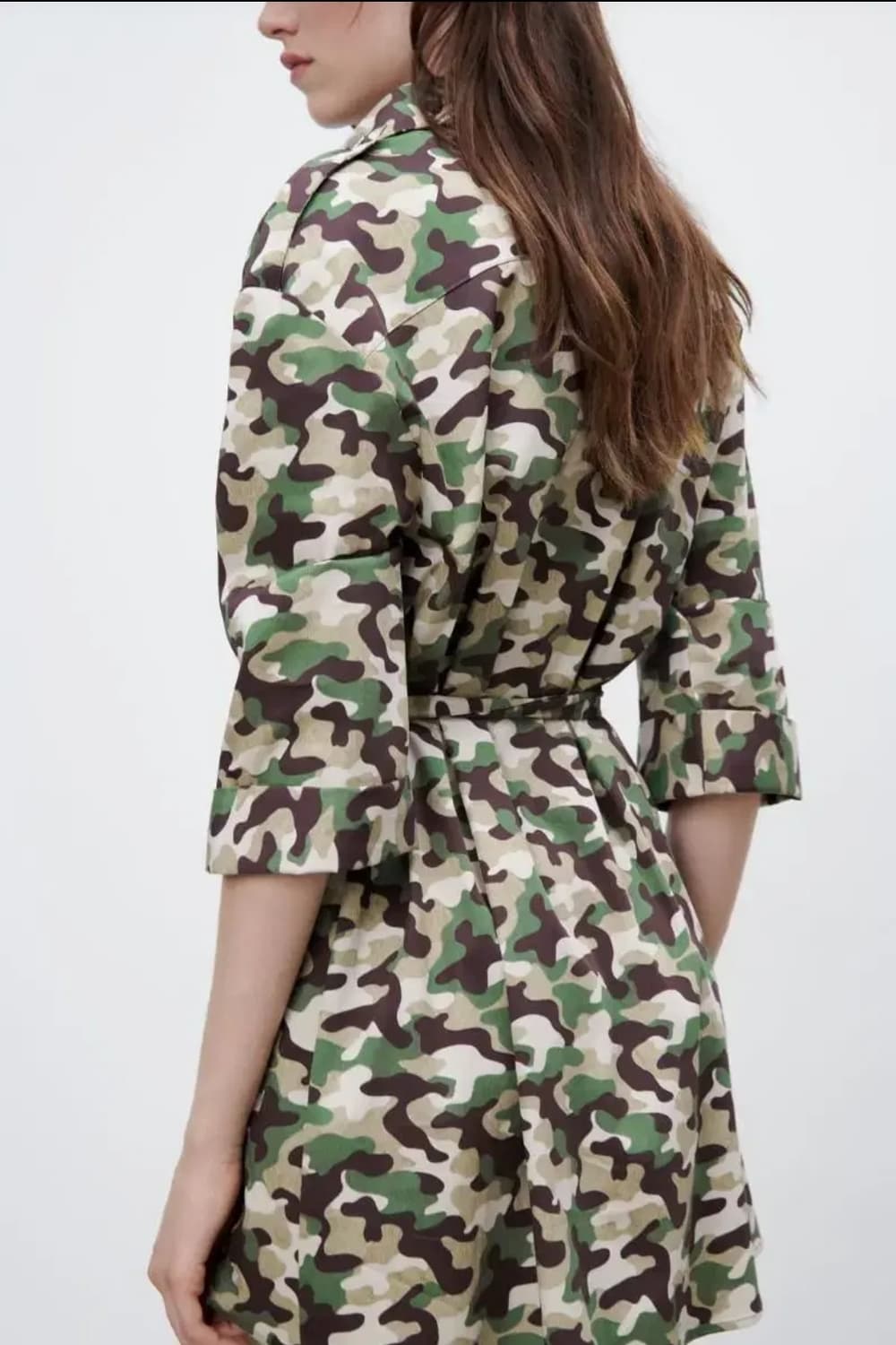 (L)자라 카모 밀리터리 원피스 상품이미지3