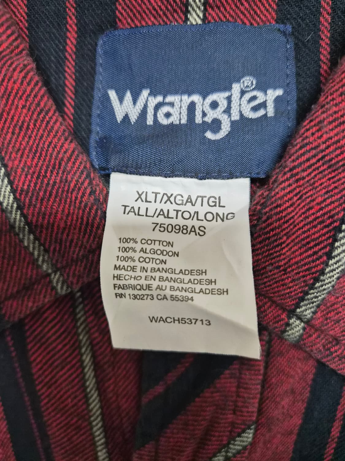 랭글러Wrangler 웨스턴 셔츠 XL사이즈 - S304 상품이미지5