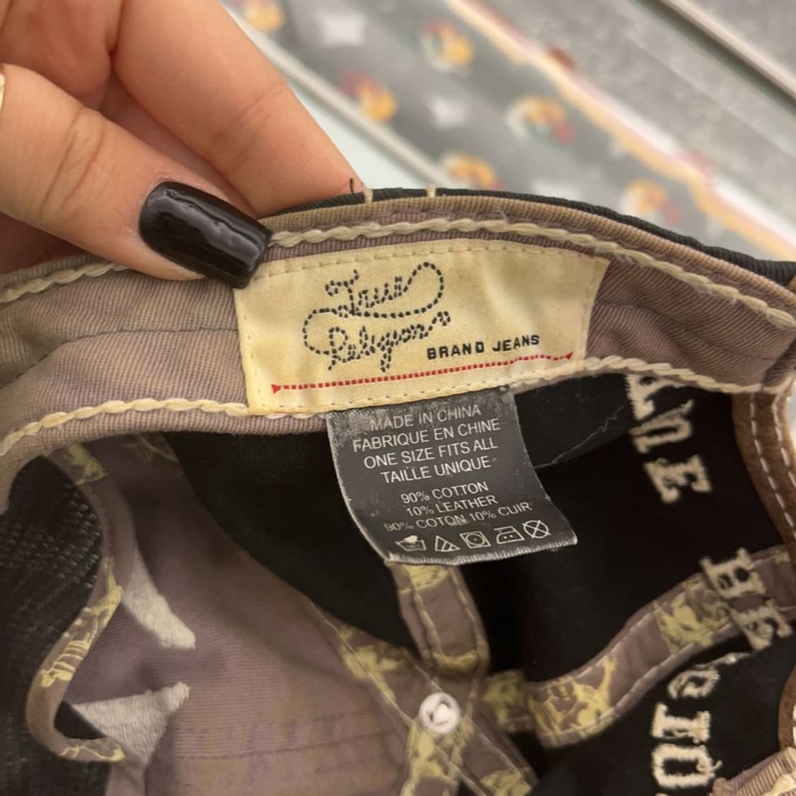 트루릴리전 희귀 레어 올드빈티지 그런지 디테일 볼캡 C07514 상품이미지5