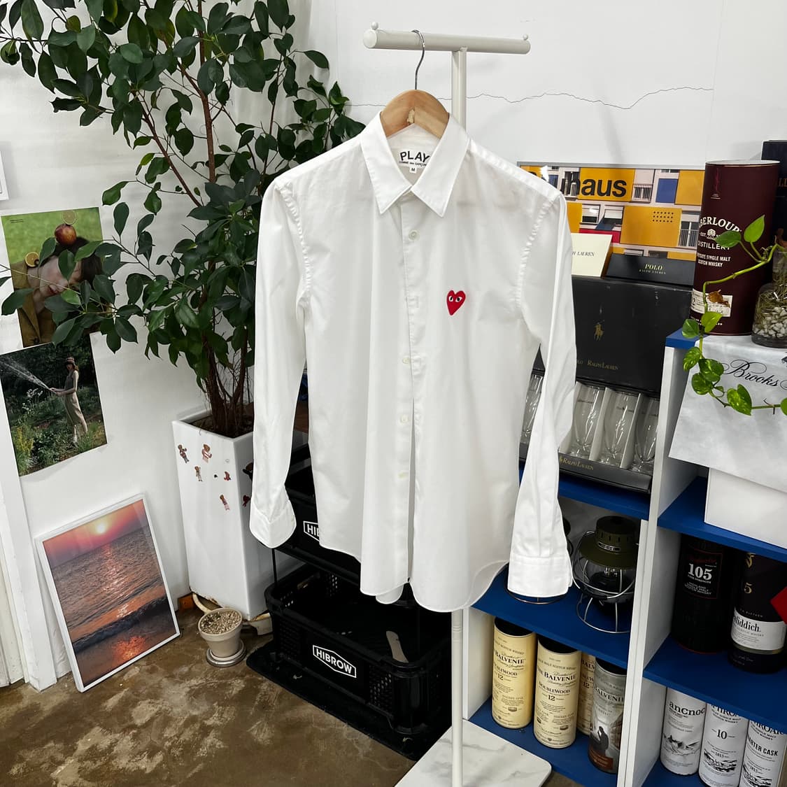 꼼데가르송 솔리드 셔츠 M 상품이미지1