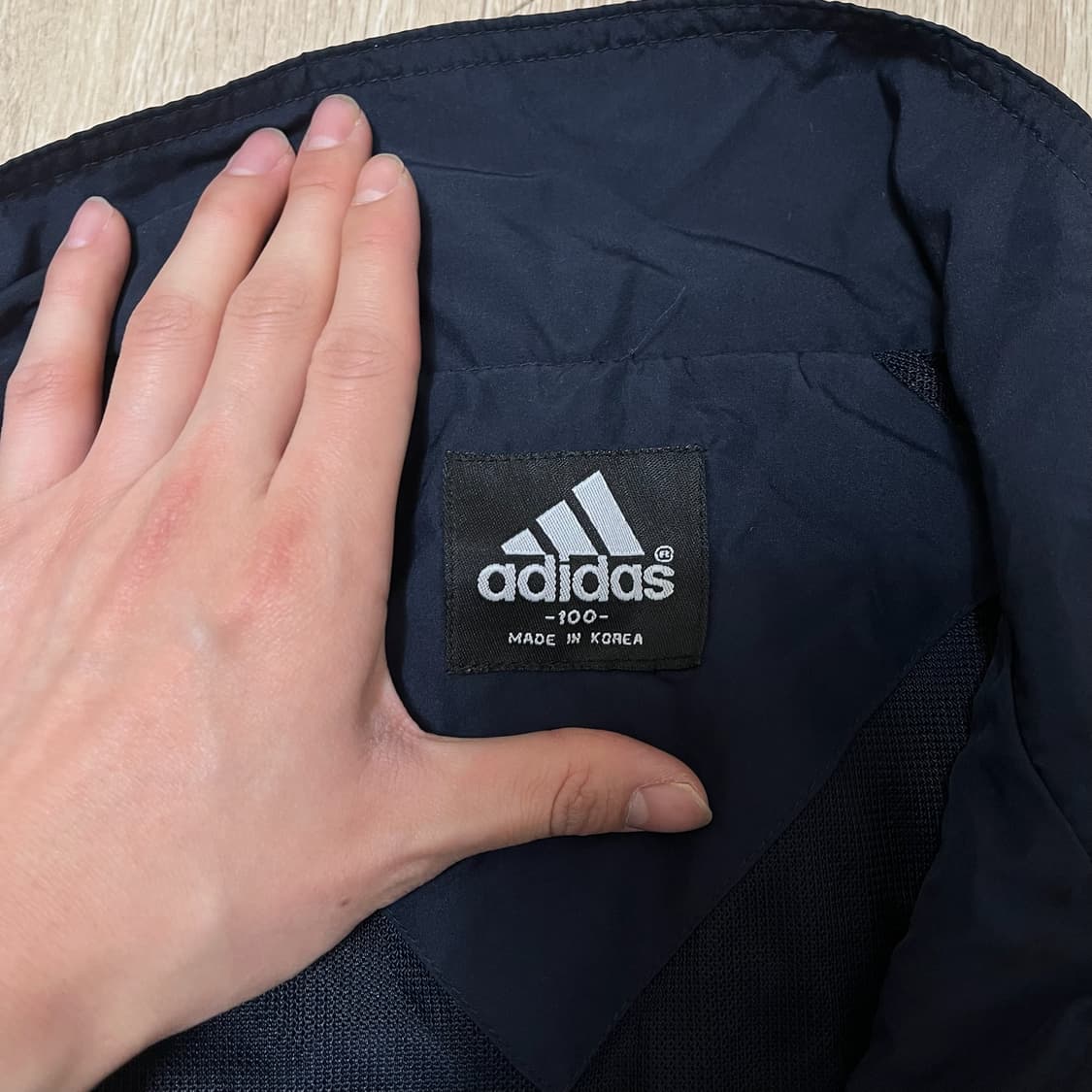 아디다스 코리아 90s 올드스쿨 빅로고 바람막이 자켓 L/100  상품이미지7