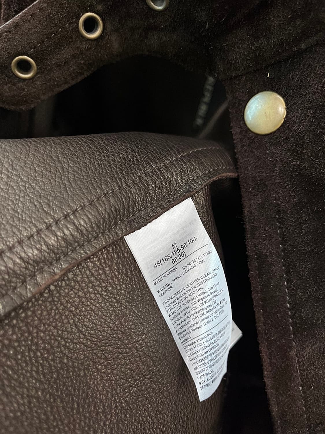 100-105) 바나나리퍼블릭 신형 스웨이드 필드자켓 상품이미지10