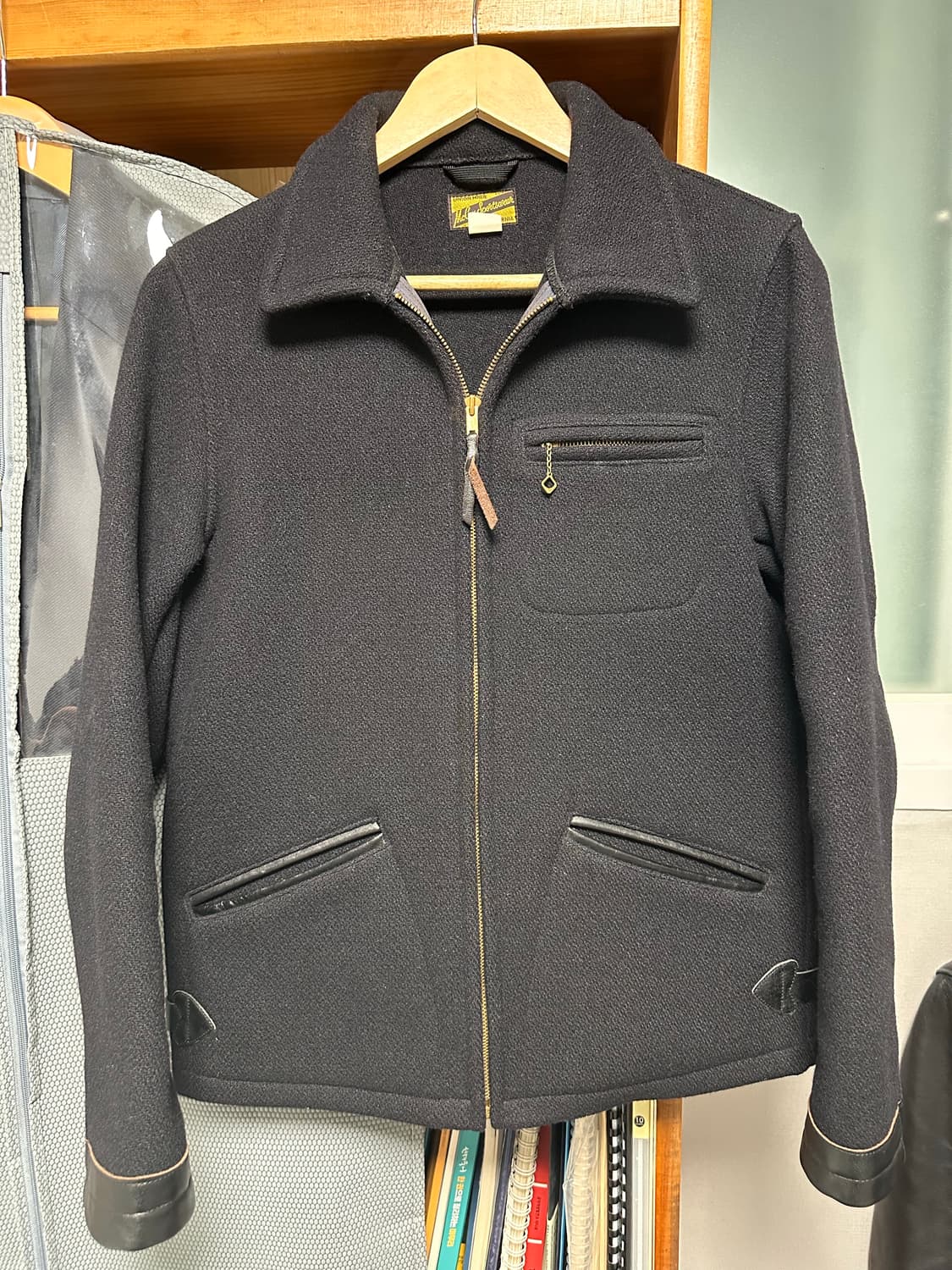 리얼맥코이 울 스포츠필드자켓(Navy, 38 size) 상품이미지2