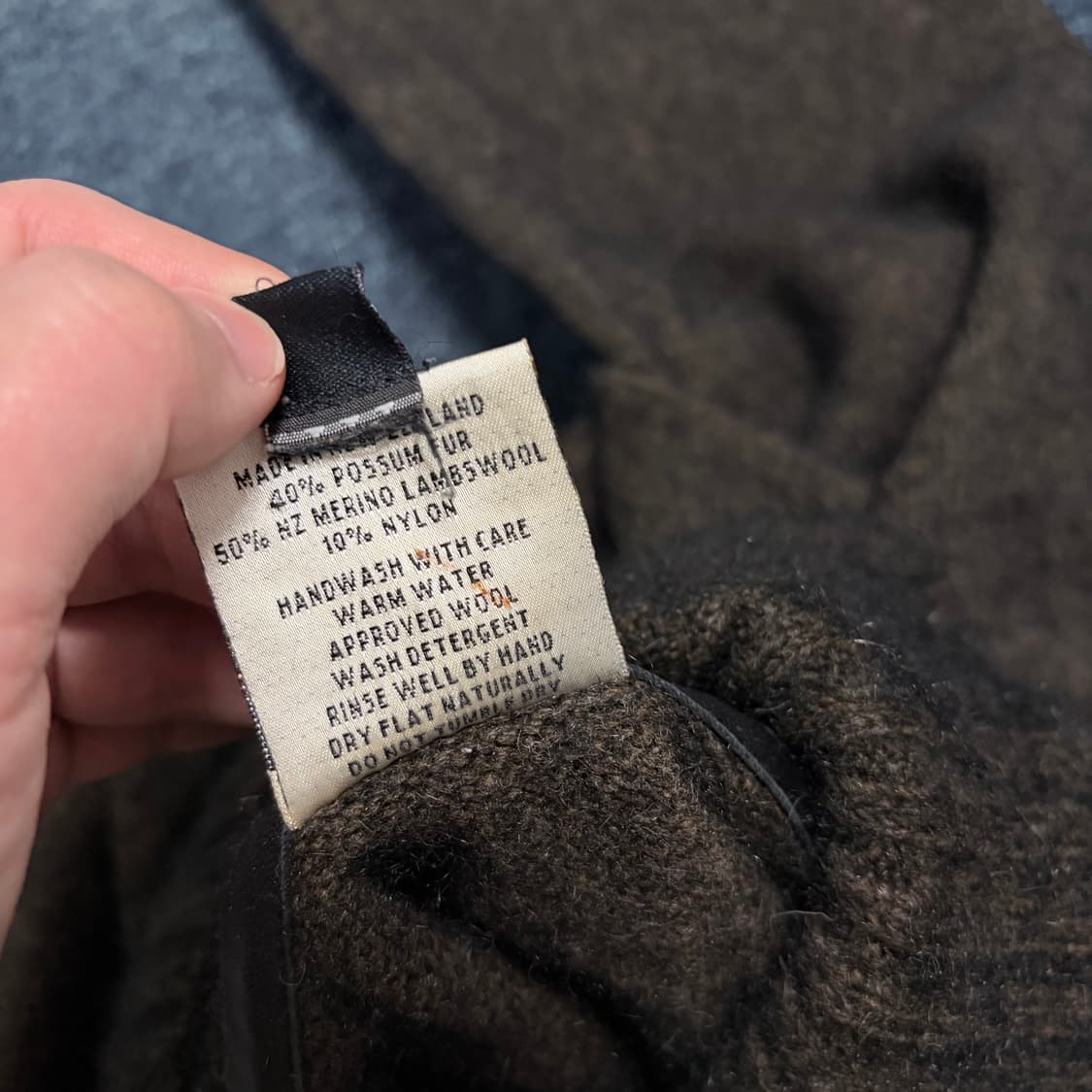 80~90s 빈티지 맥도날드 뉴질랜드 메리노 울 숄카라 니트 상품이미지7