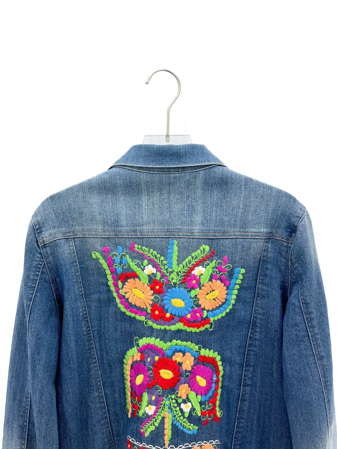 빈티지 플라워 자수 데님 자켓 상품이미지6