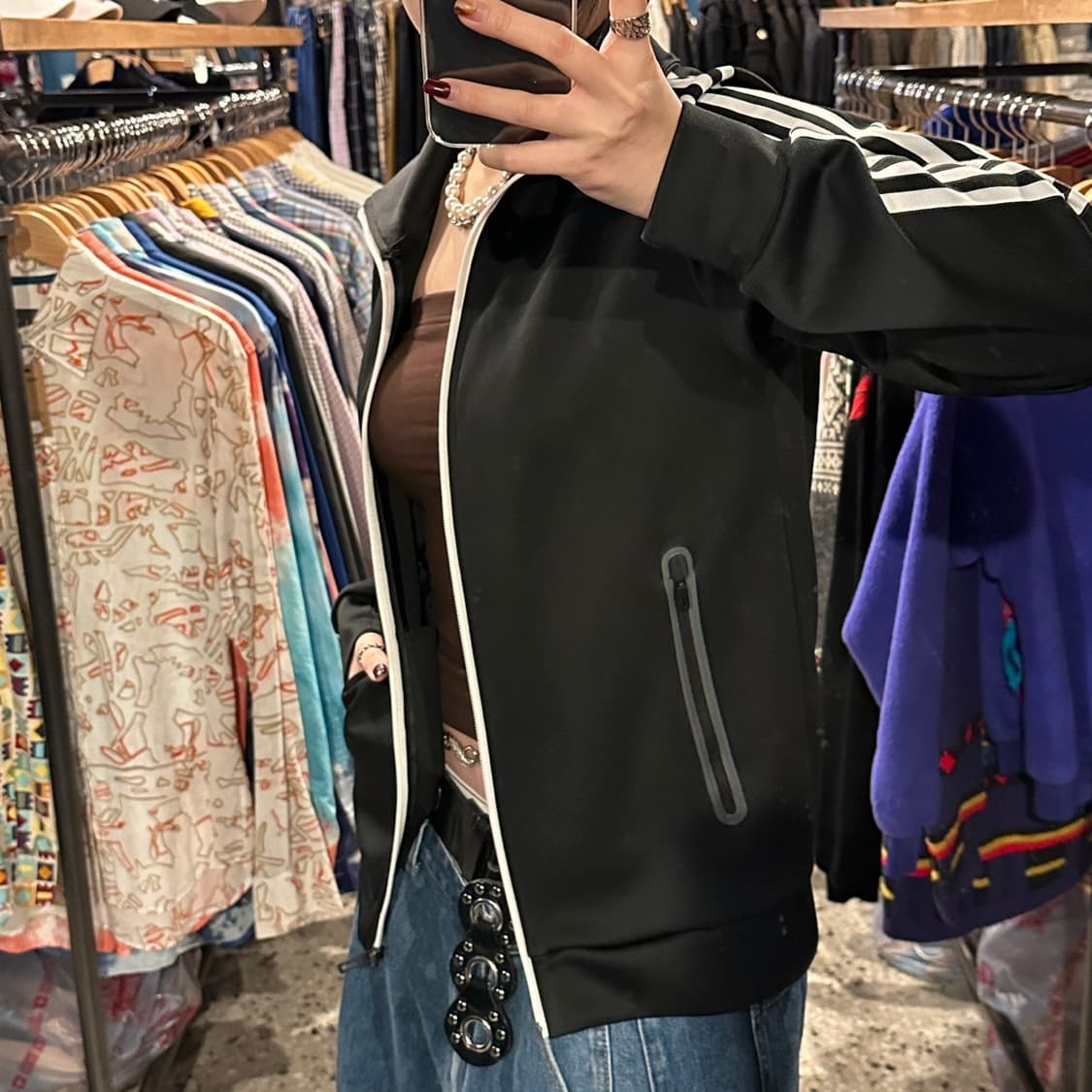 아디다스 스포츠 A1 3SKN TTOP 빅카라 져지 집 상품이미지4