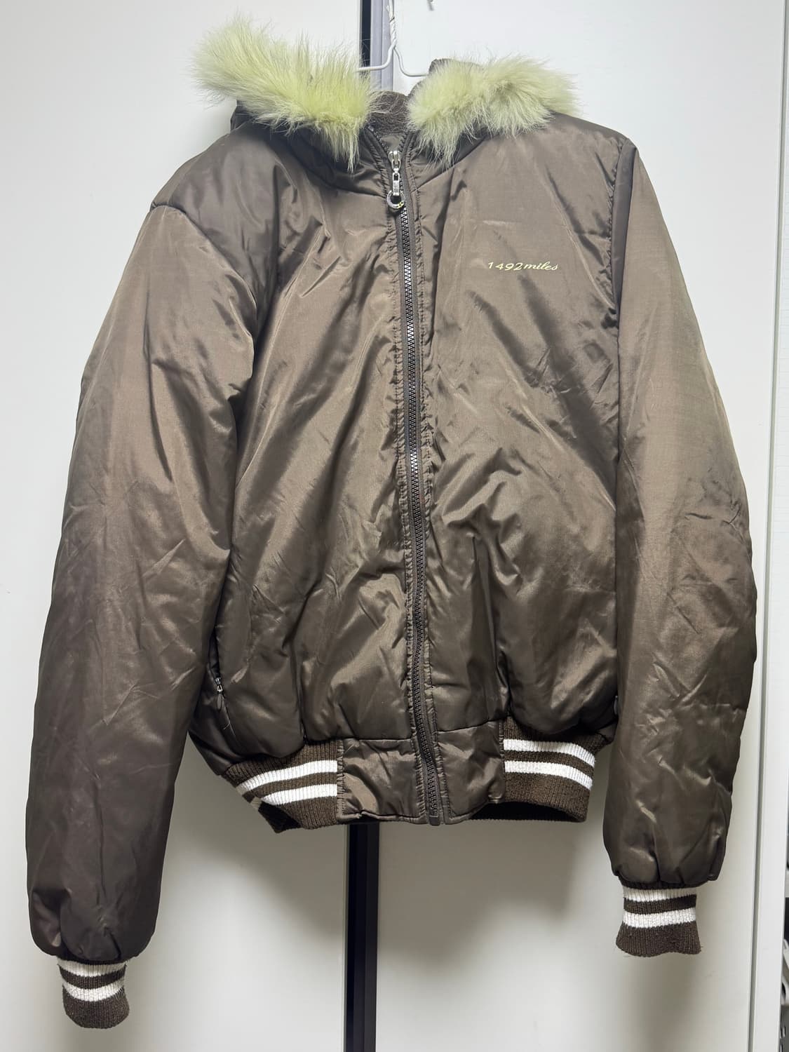 후드퍼 브라운 패딩 상품이미지1