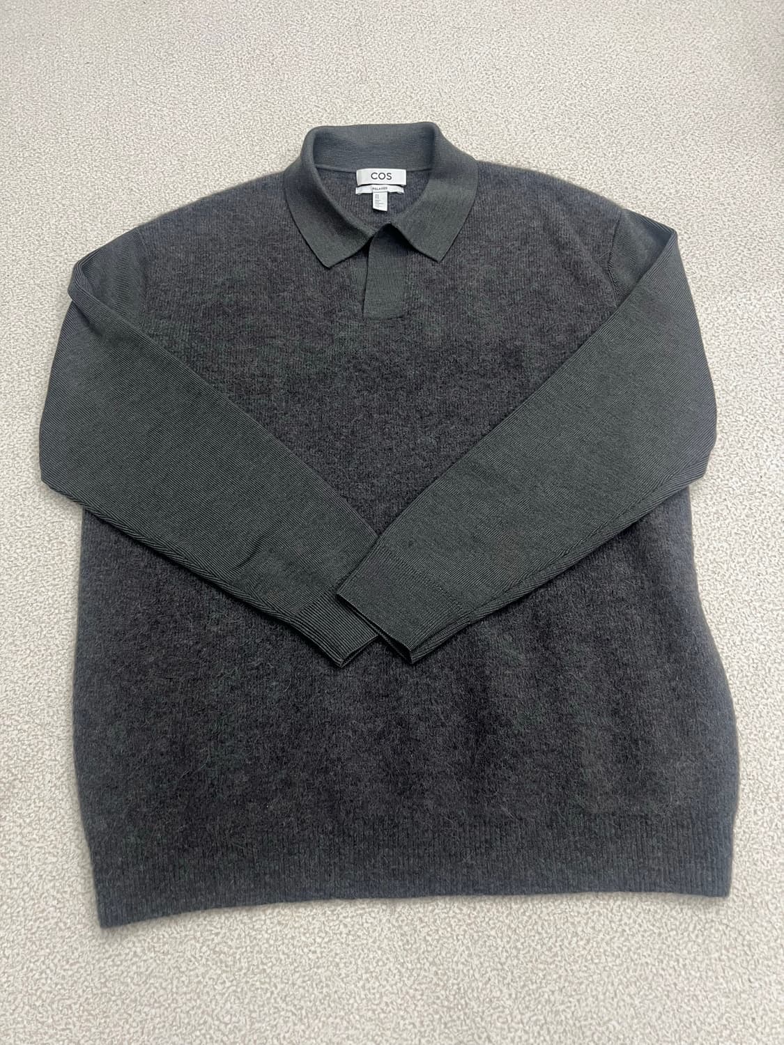 코스 오픈카라 니트 M 그레이 상품이미지1