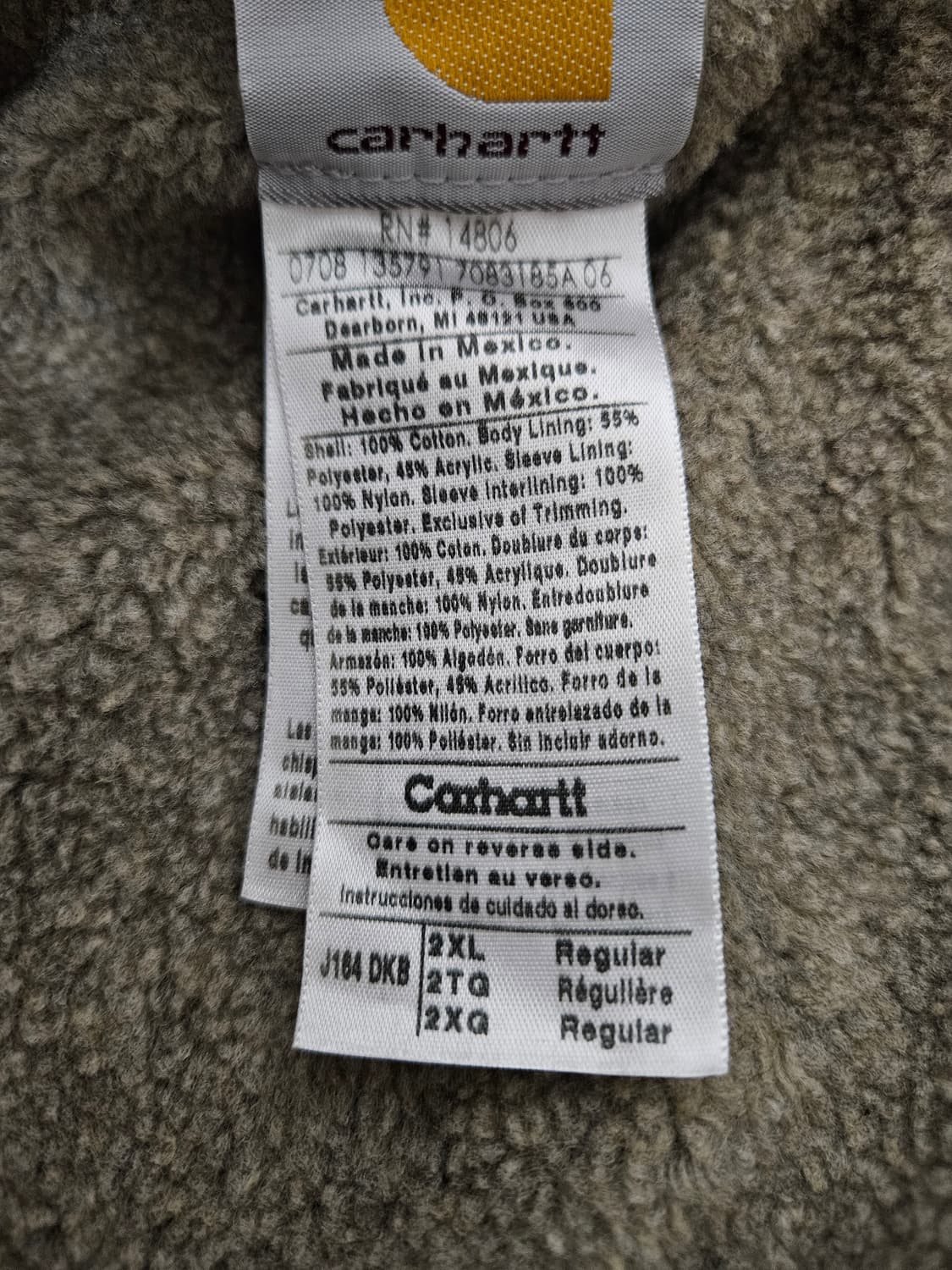 빈티지칼하트 칼하트 J164 디트로이트 다크브라운 상품이미지4