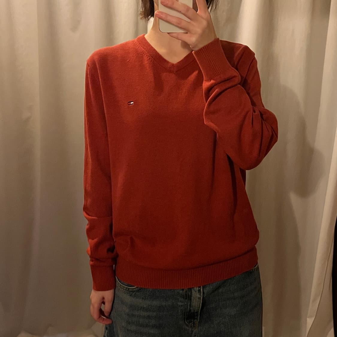타미힐피거 브이넥 니트 상품이미지2