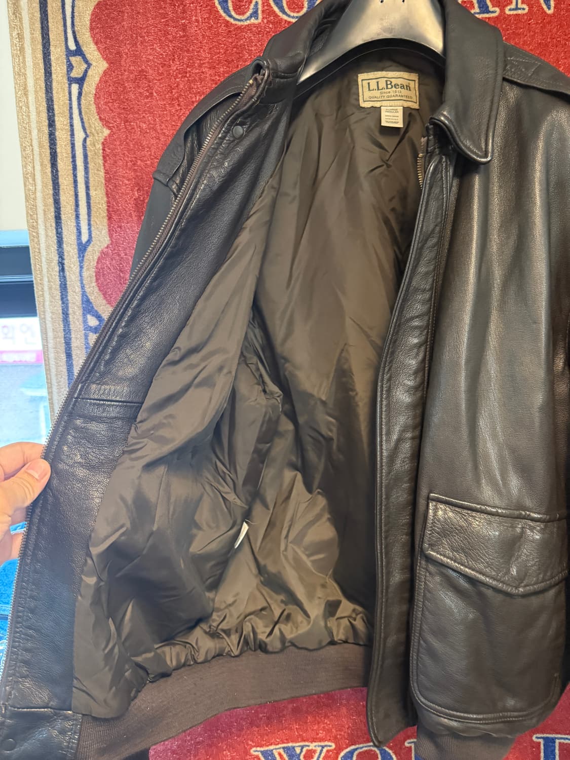 L.L.bean A-2 USA made flight jacket XL 상품이미지6