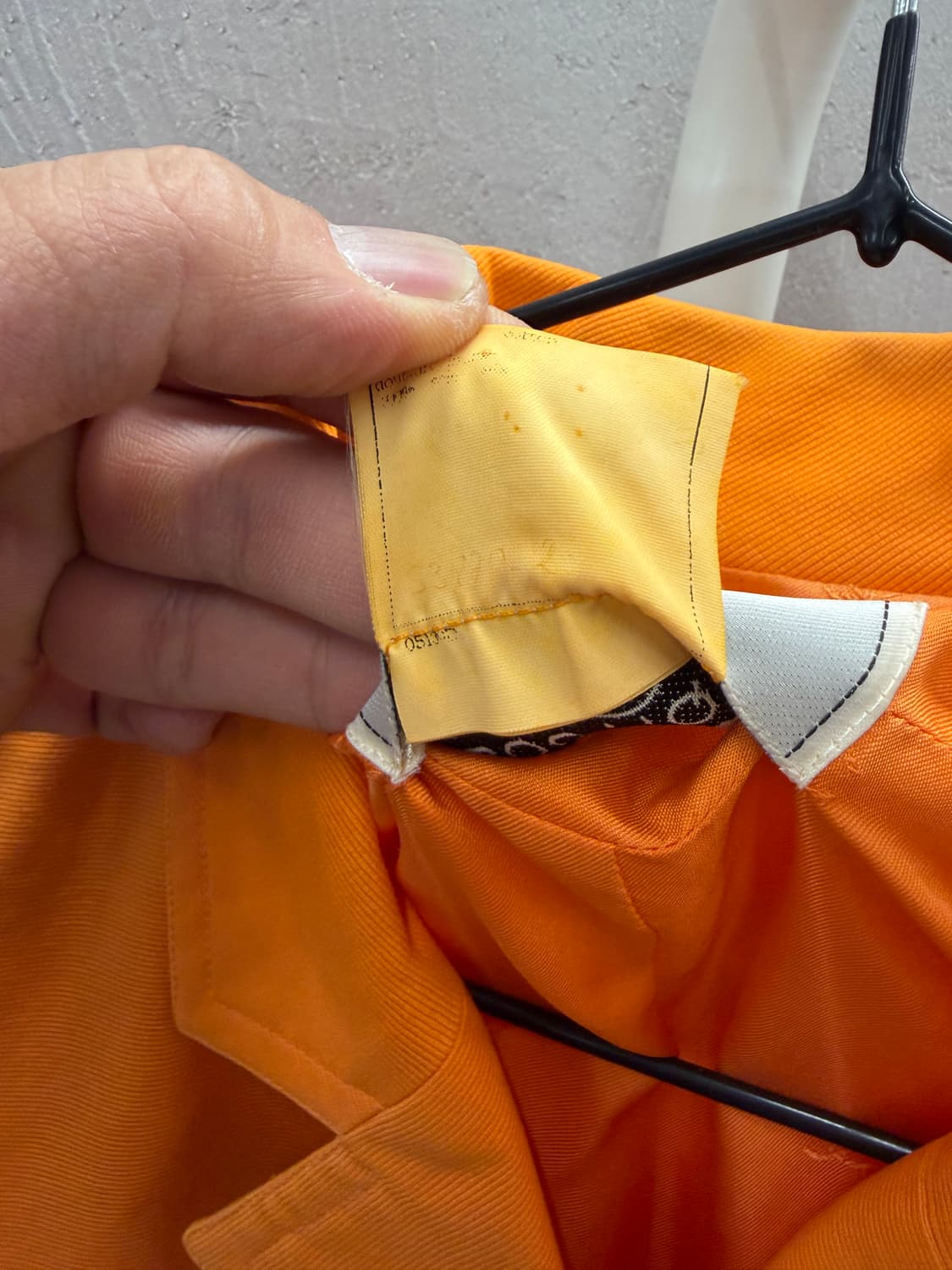 샤넬 정품 은장로고 오렌지 반팔 자켓 38 상품이미지4
