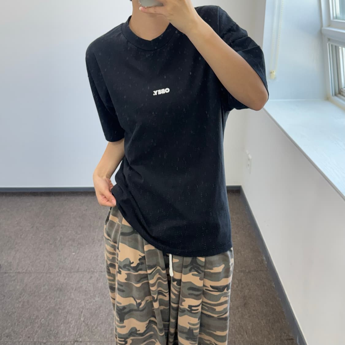 Obey 오베이 스몰로고 블랙 반팔  상품이미지2