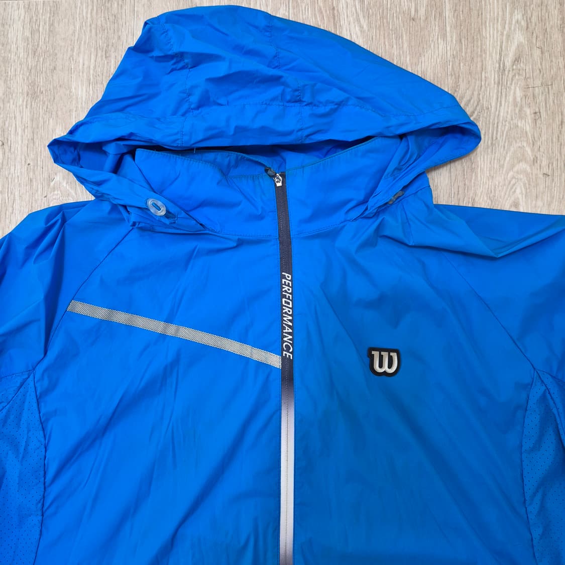 윌슨 와펜 로고 후드 바람막이 집업자켓 상품이미지2