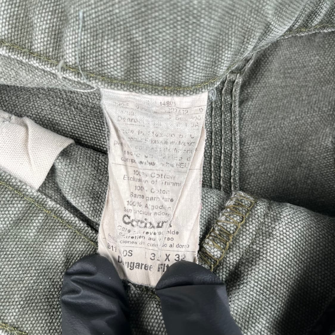 빈티지 칼하트 모스그린 싱글니 카펜터 팬츠 B11MOS 상품이미지4