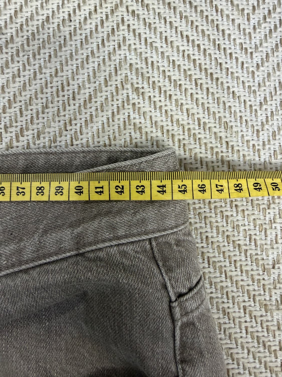 정품) 타임옴므 한섬 23ss 테이퍼드핏 데님 팬츠 88(36) 상품이미지7