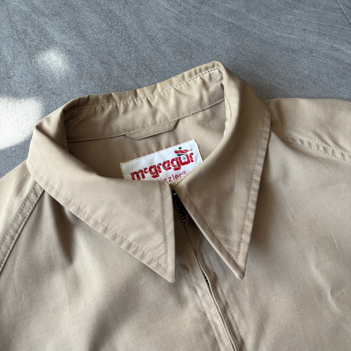 70년대 생산 맥그리거 드리즐러 베이지 자켓  상품이미지3