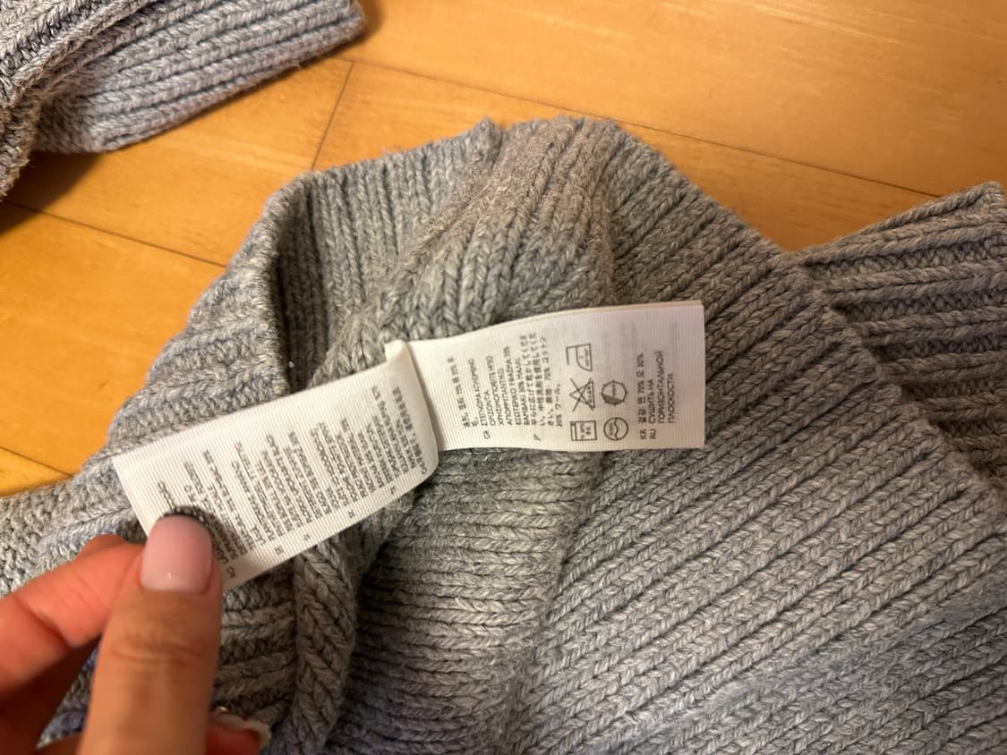 코스 오가닉 코튼 릴렉스 니티드 점퍼 라이트그레이 S 상품이미지7