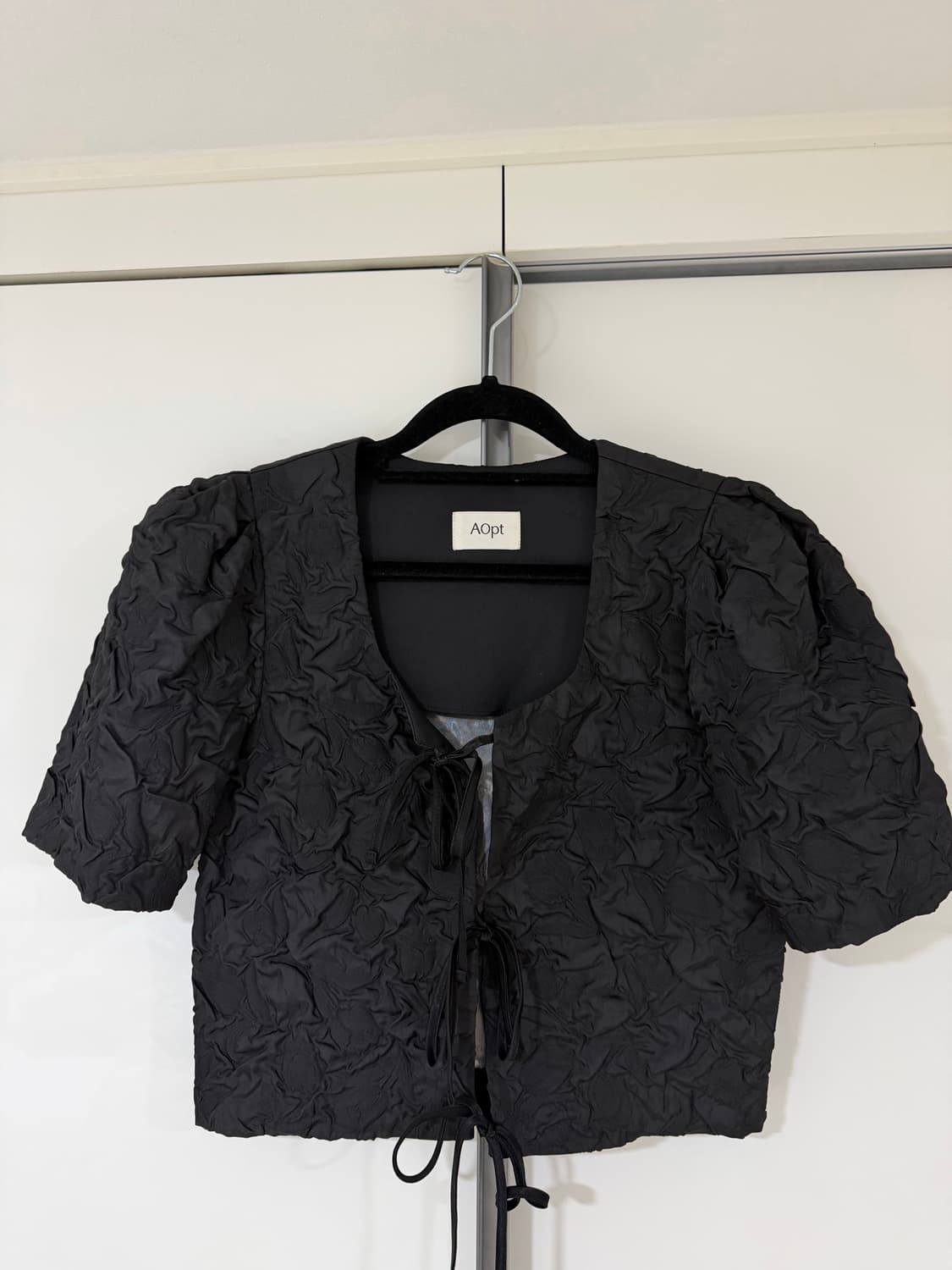 AOPT 퍼프 슬리브 블라우스 상품이미지1