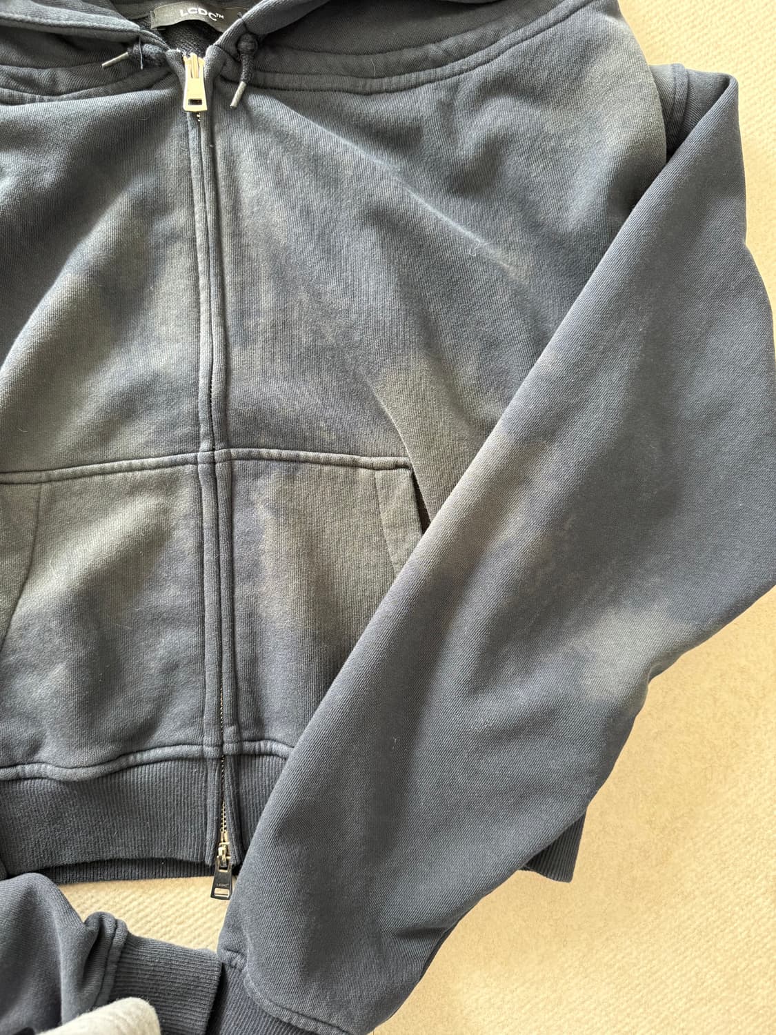 LCDC 워시드 셔링 후드집업 상품이미지5